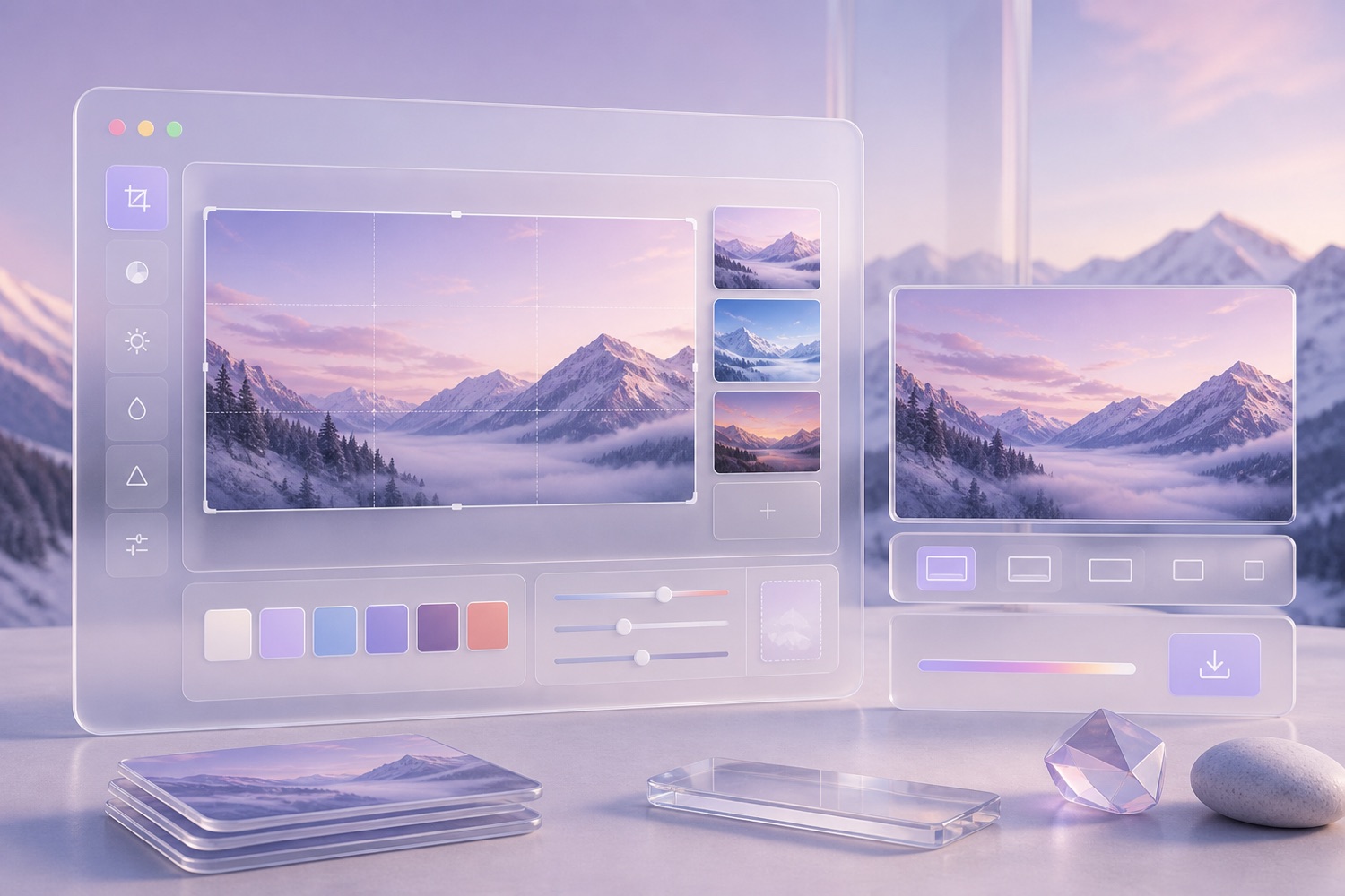 ThumbGrab cover enhancer glass studio preview